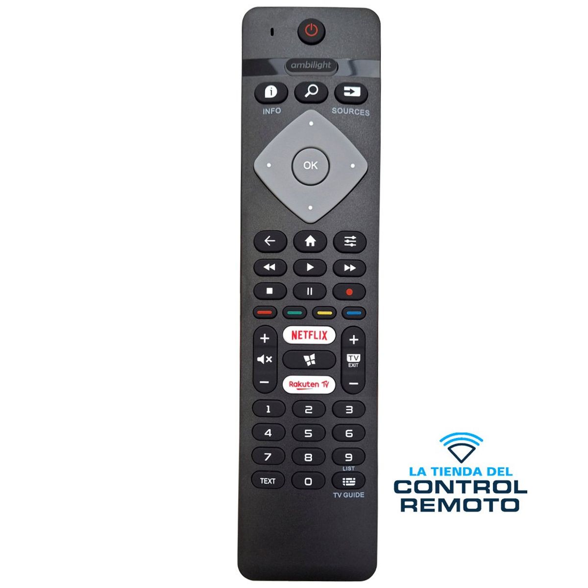 GENERICO - Control Remoto Con Ambilight para Philips Smart Tv