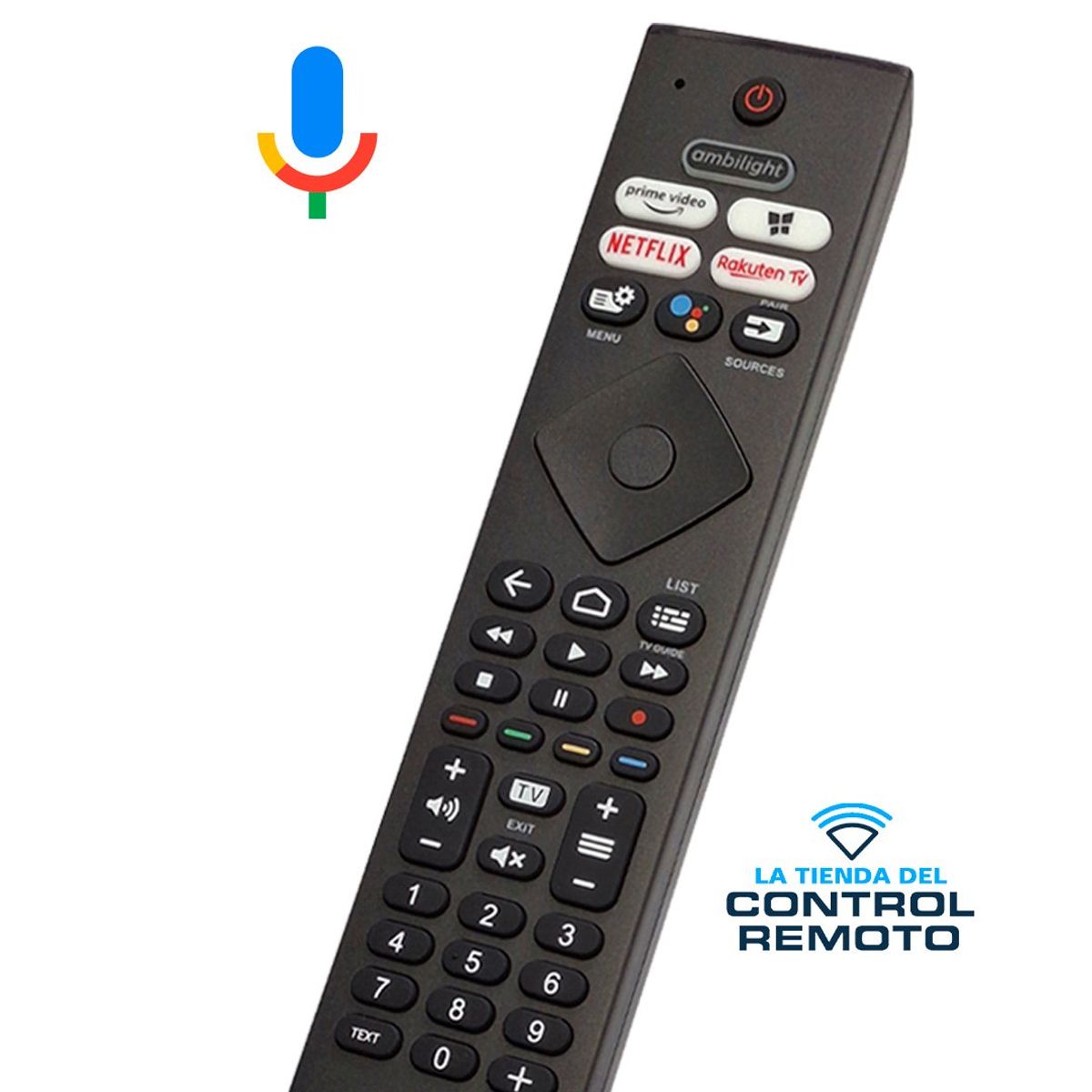 GENERICO - Control Remoto Por Voz Para TV PHILIPS Smart Con Ambilight