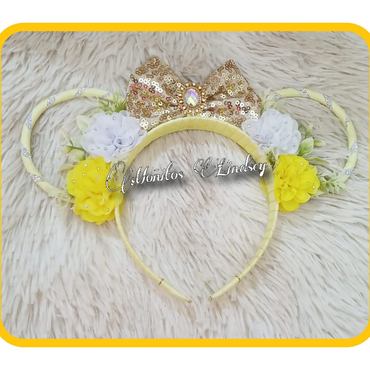 GENERICO - Vincha Orejas  Vintage  - Moñitos Lindsey