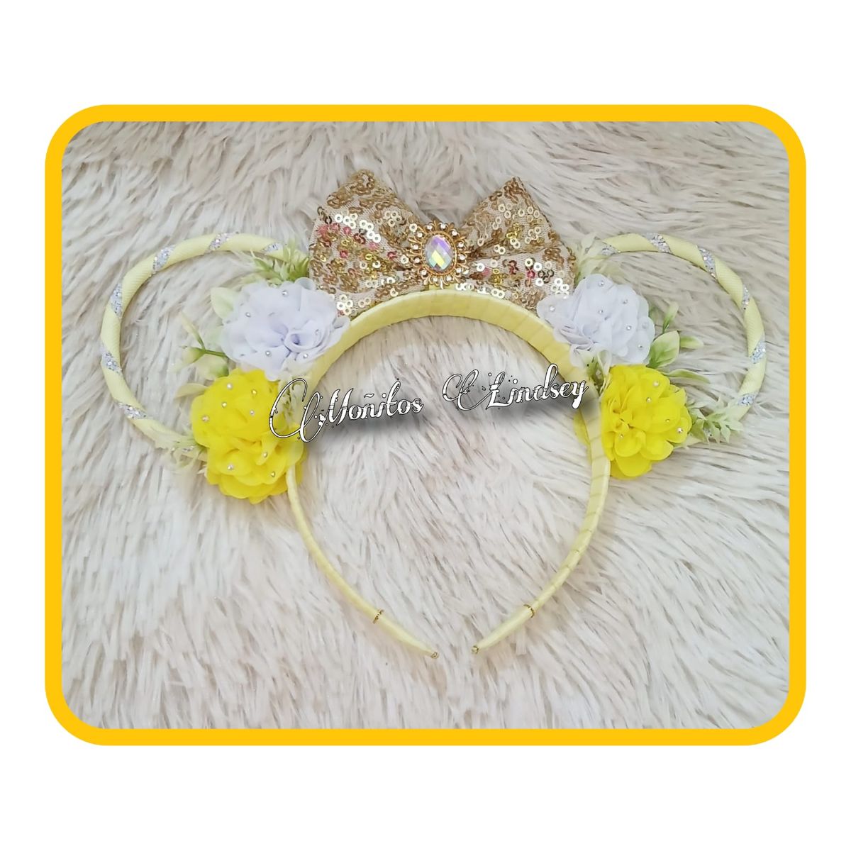 GENERICO - Vincha Orejas  Vintage  - Moñitos Lindsey