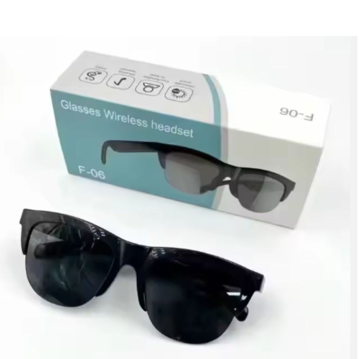 GENERICO - Smart Glasses lentes bluetooth  5.3 Lentes de sol  UV400 UNISEX F-06