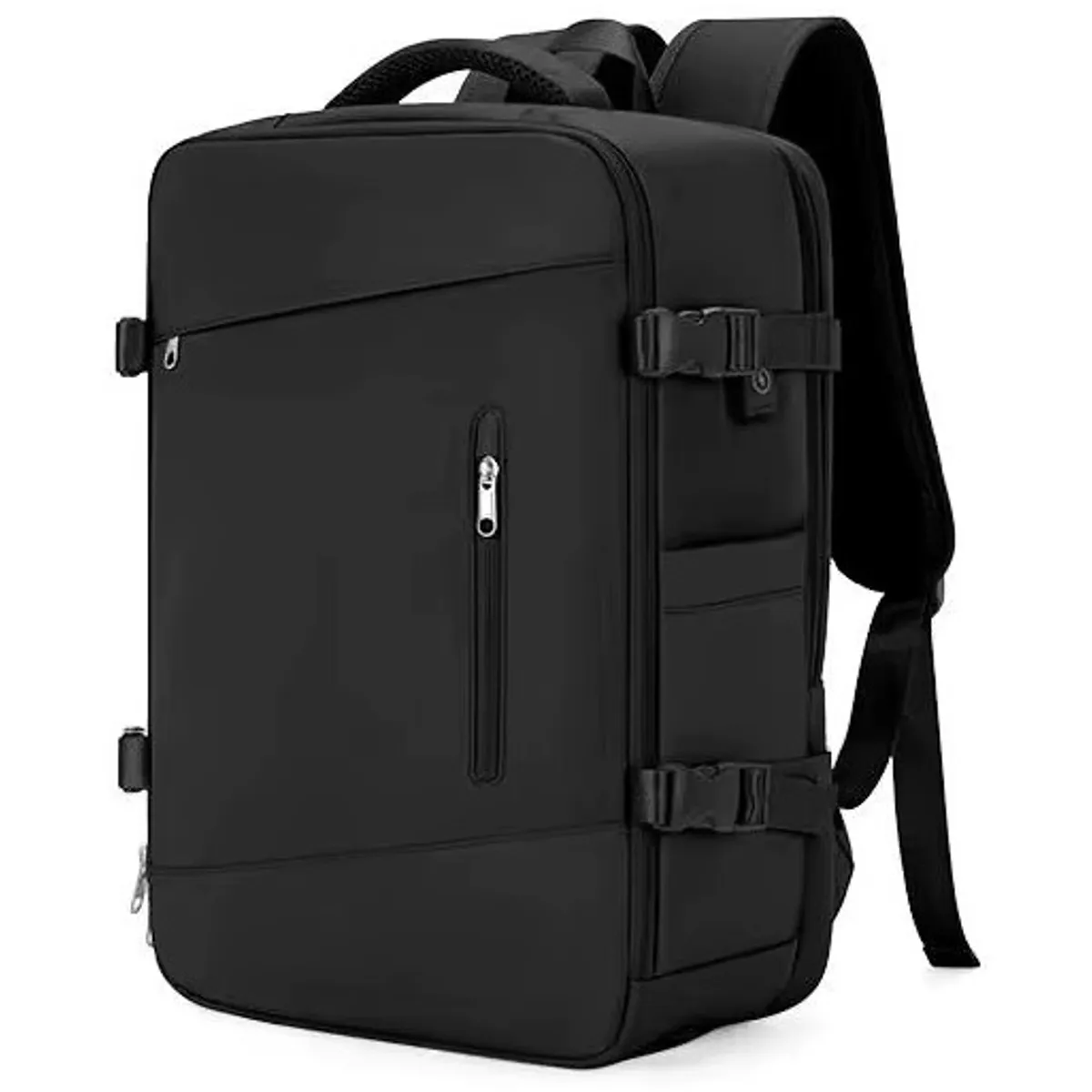 GENERICO - Mochila Viajera Cabinera Compartimiento Laptop Negro