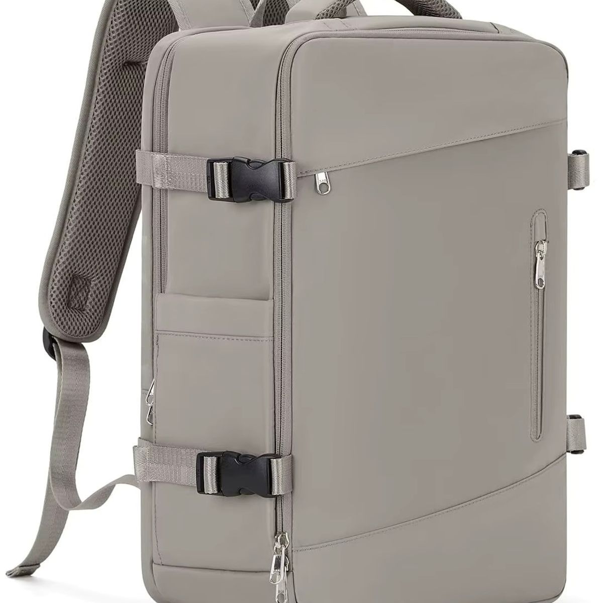 GENERICO - Mochila Viajera Cabinera Compartimiento Laptop Gris