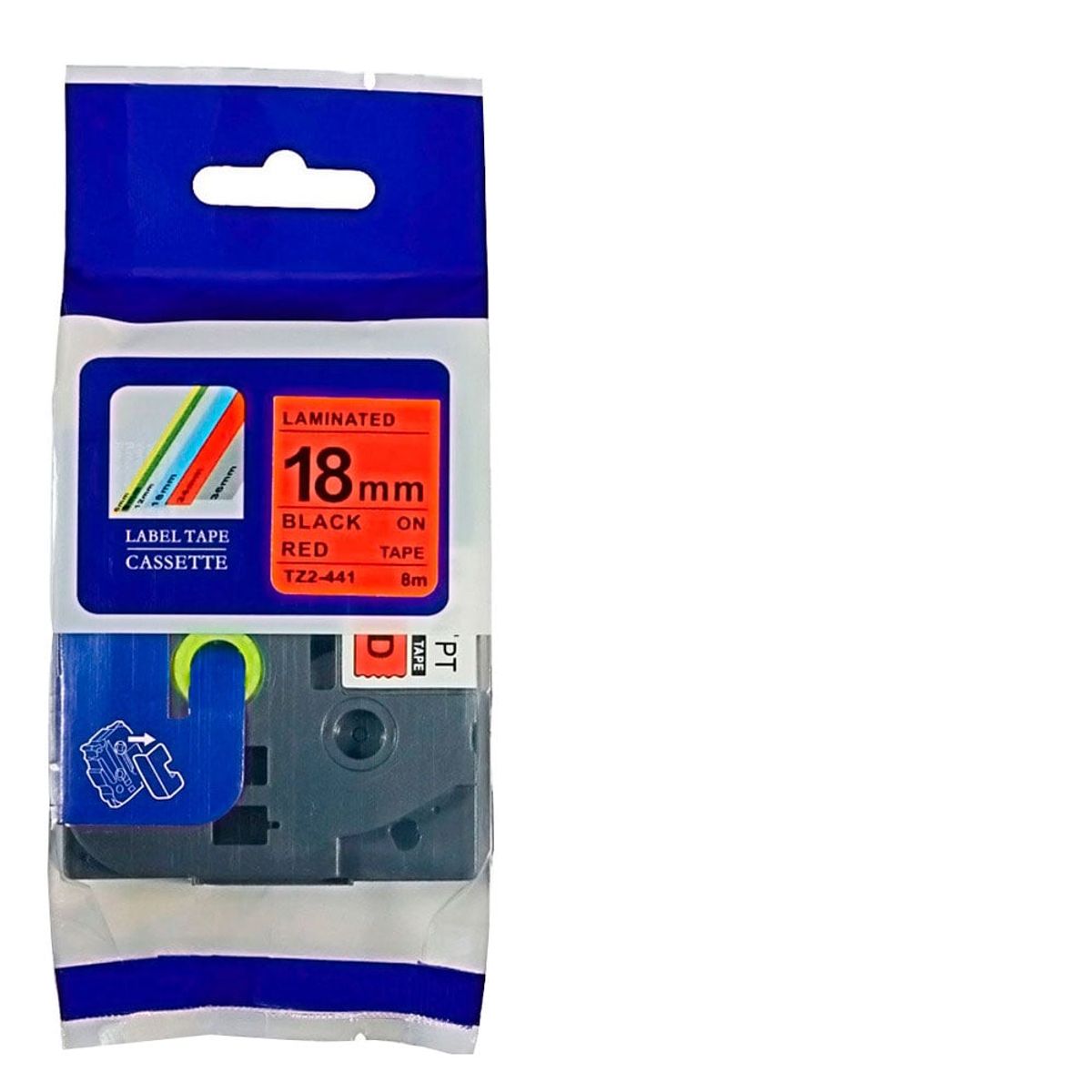 GENERICO - Cinta Rojo 18mm x 8m TZ2-441