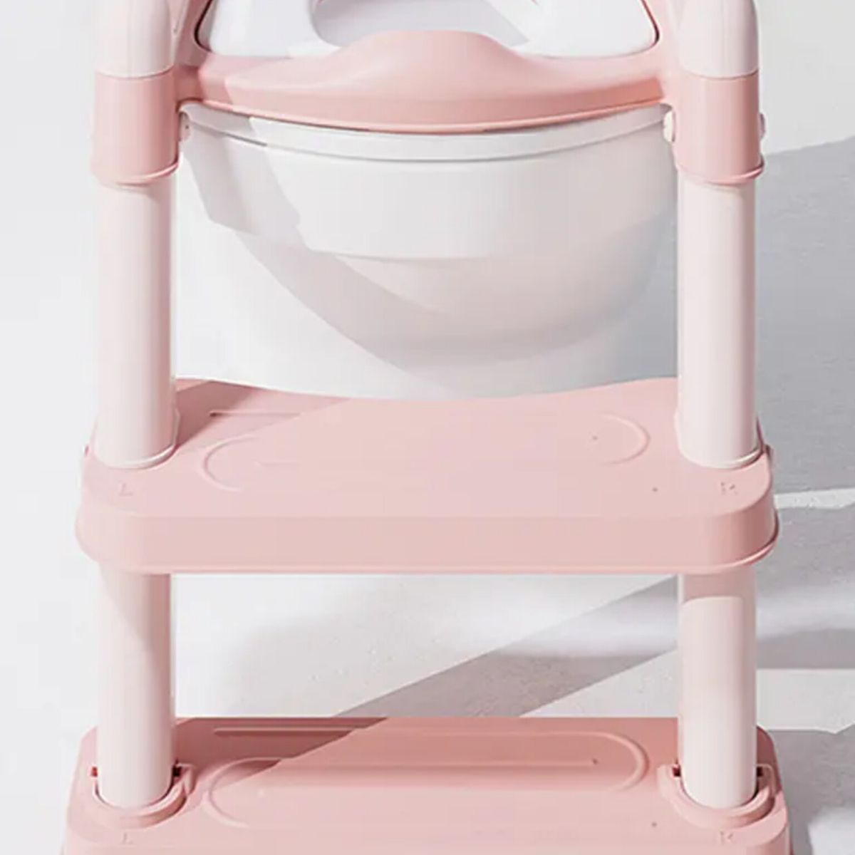 OEM - Asiento De Entrenamiento Escalonado Para Inodoro Rosado