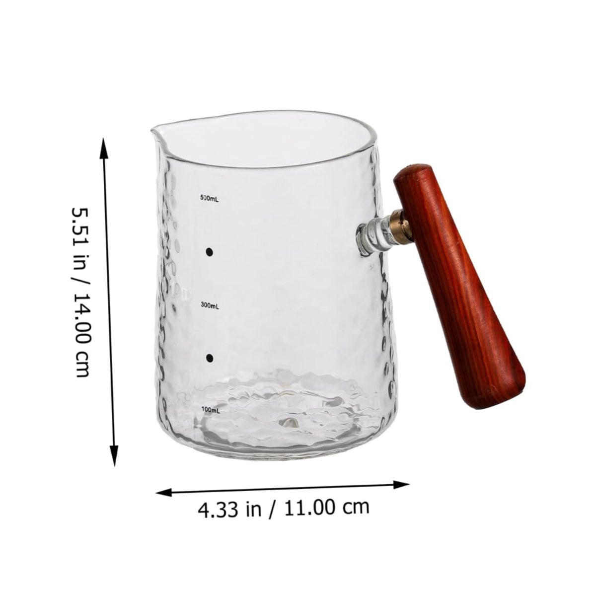 GENERICO - Jarra de vidrio  de 500ml