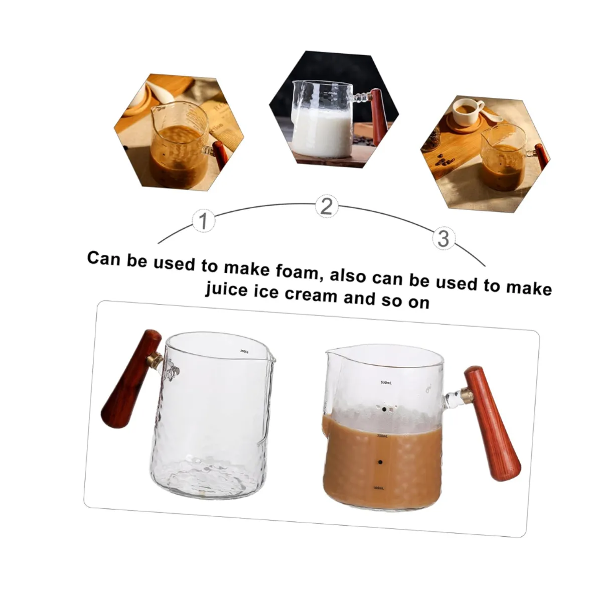 GENERICO - Jarra de vidrio  de 500ml