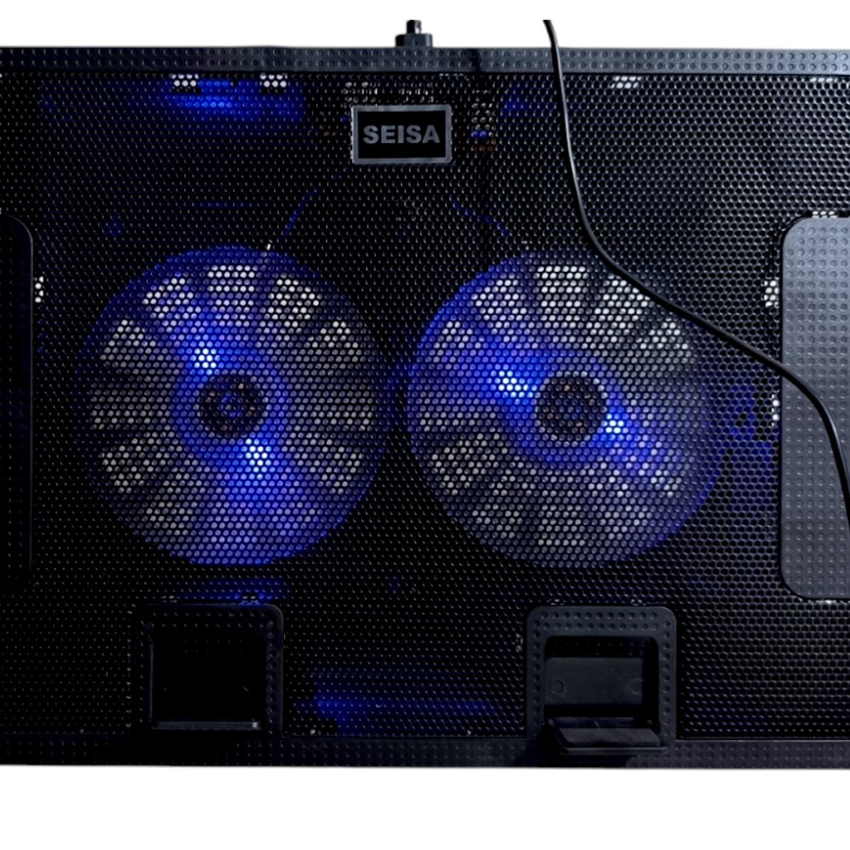 SEISA - Cooler - Soporte de enfriamiento doble ventilador para laptop