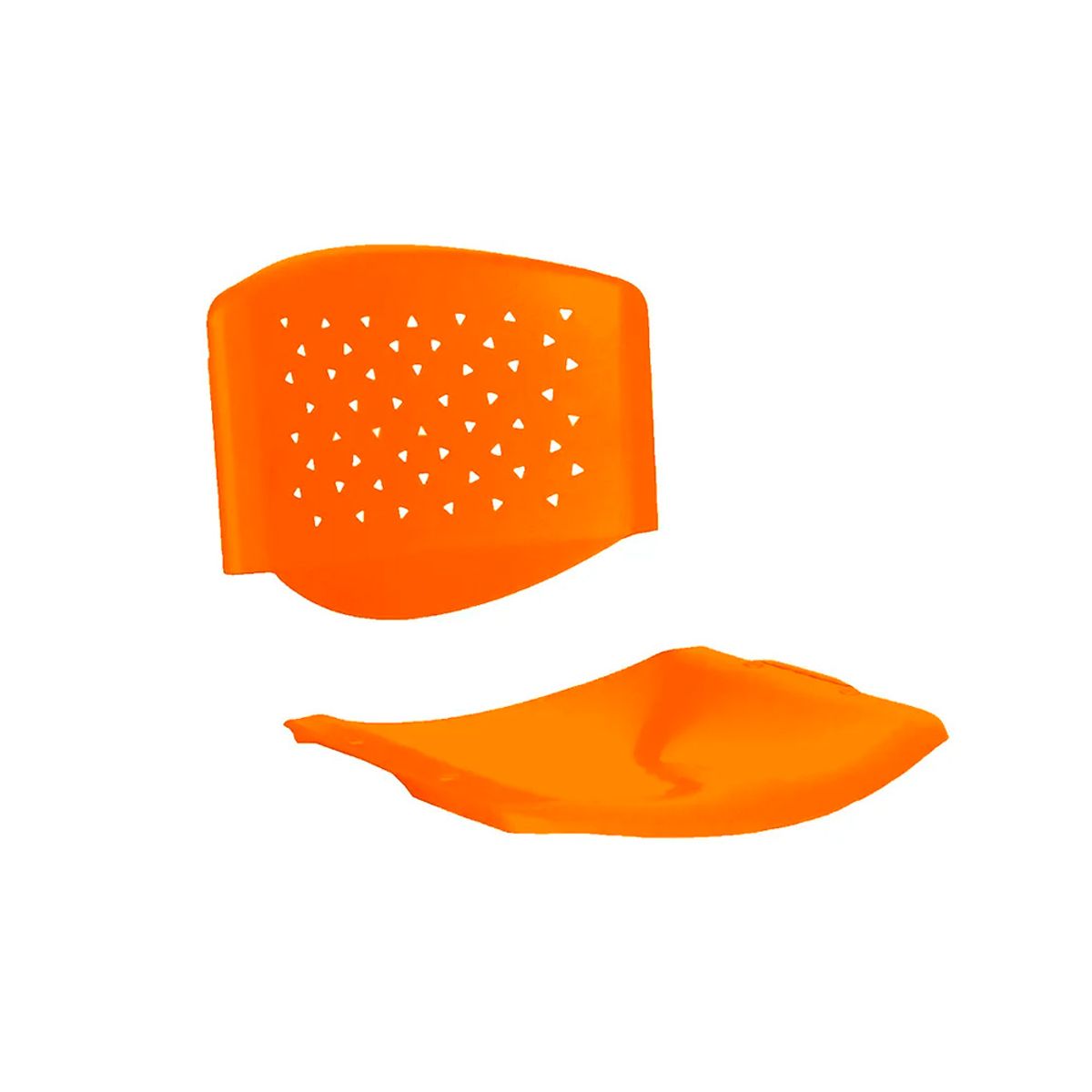 OFIDEAS - Repuesto Para Silla Asiento Y Espaldar Prisma Color Naranja Ofideas