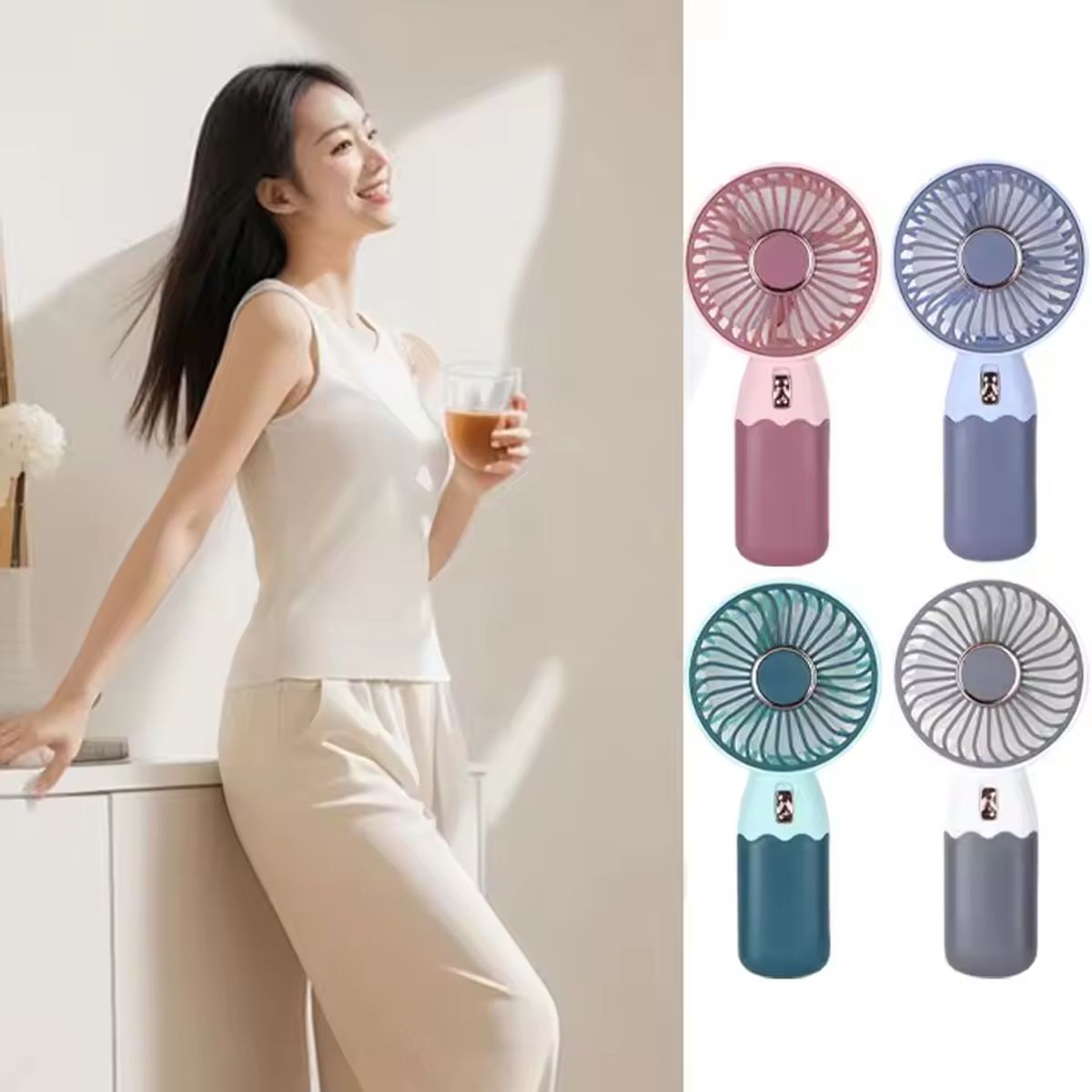 GENERICO - VENTILADOR PORTATIL 2 EN 1