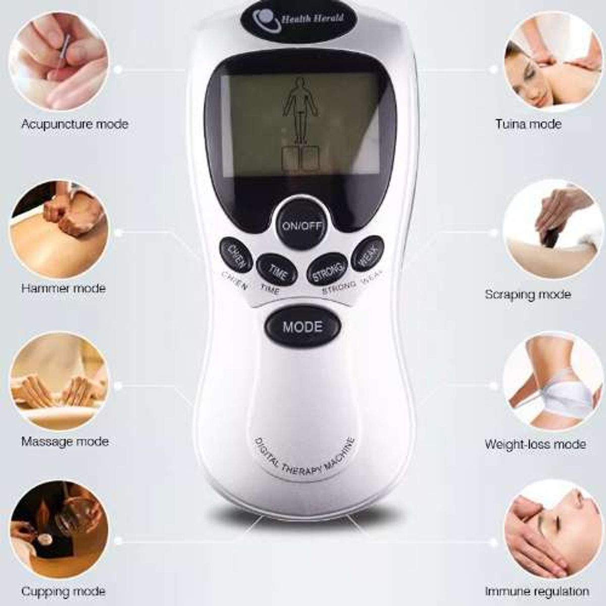 GENERICO - MASAJEADOR ELECTROESTIMULADOR DIGITAL CORPORAL REDUCTOR