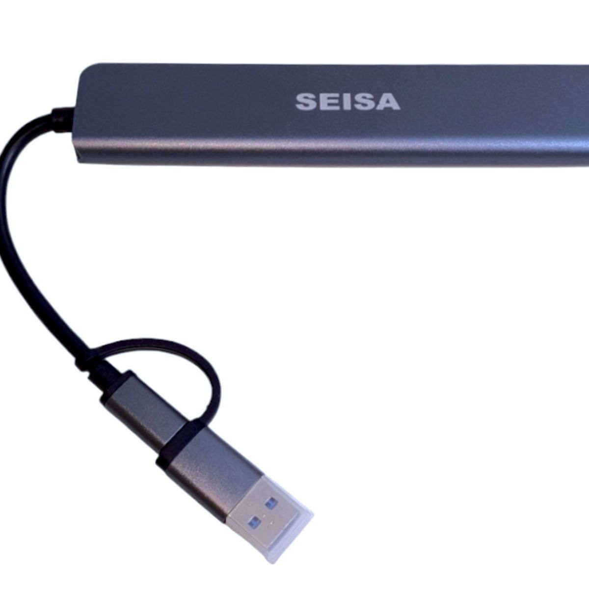 SEISA - Conector 7 en 1: Tipo C & USB 3.0 5 puertos USB + Puerto USB-C + 1DC