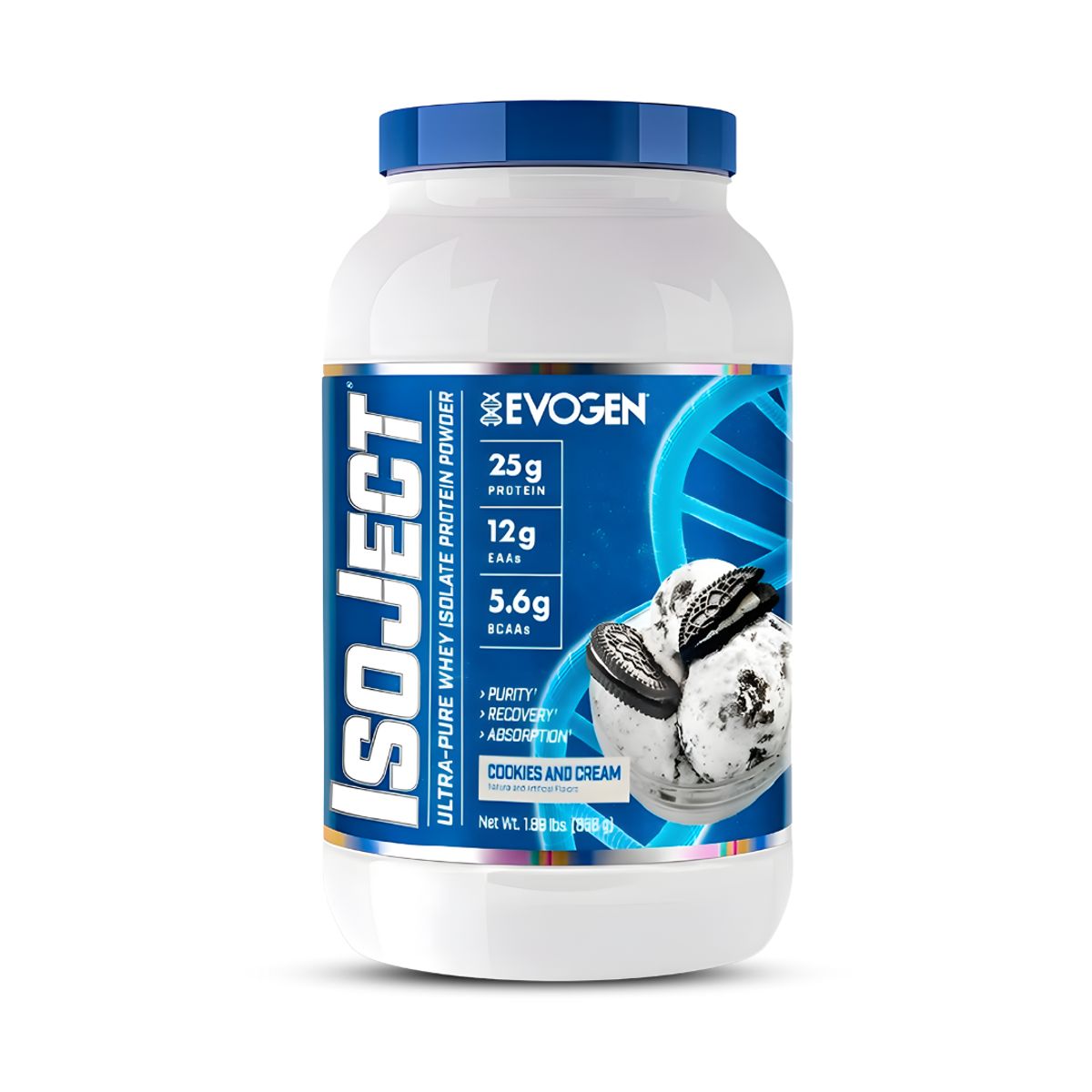 EVOGEN - Isoject 26 Serv Proteina Isolatada Evogen - Cookie and Cream
