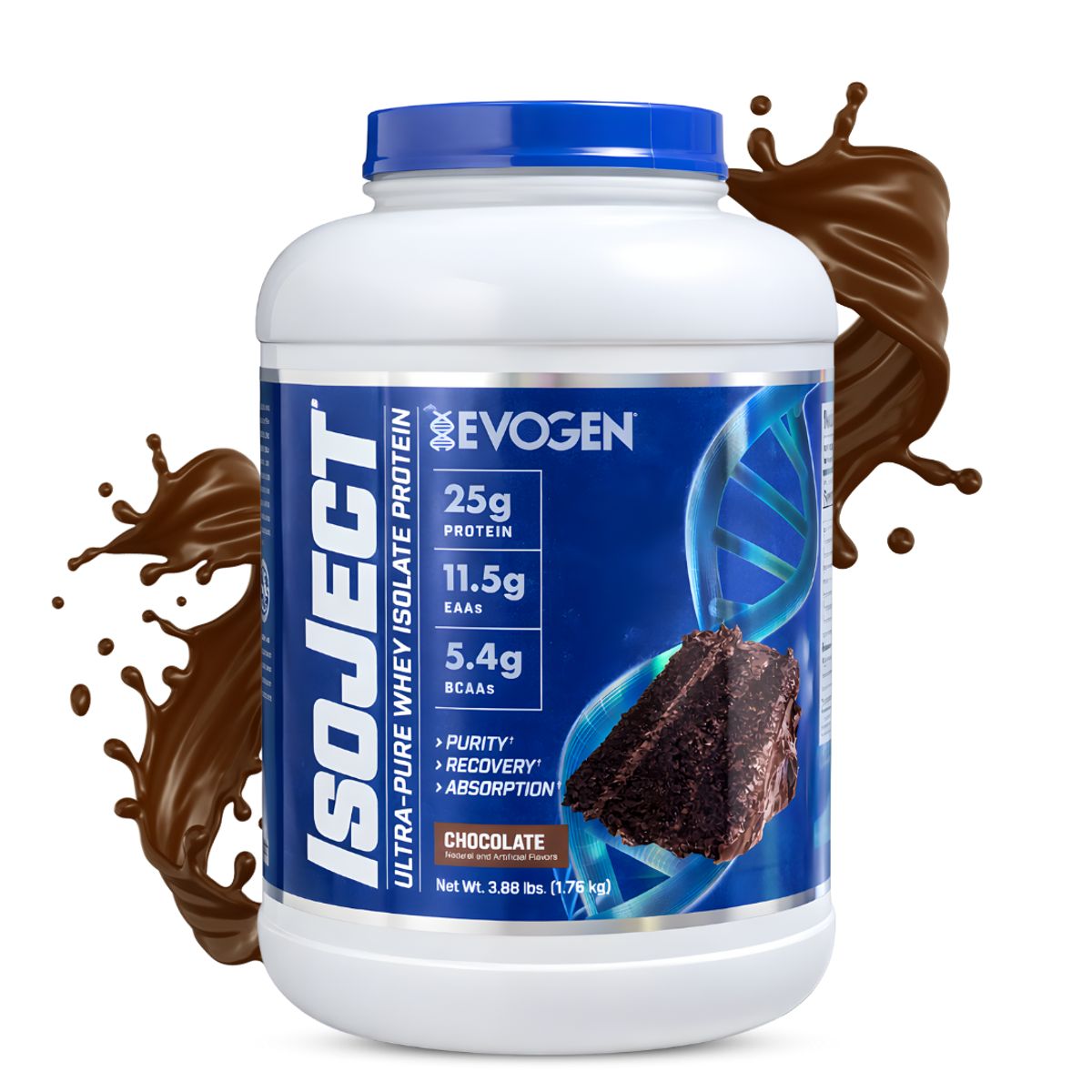 EVOGEN - IsoJect 3.88 LB Proteina Isolate Evogen - Chocolate + Shaker