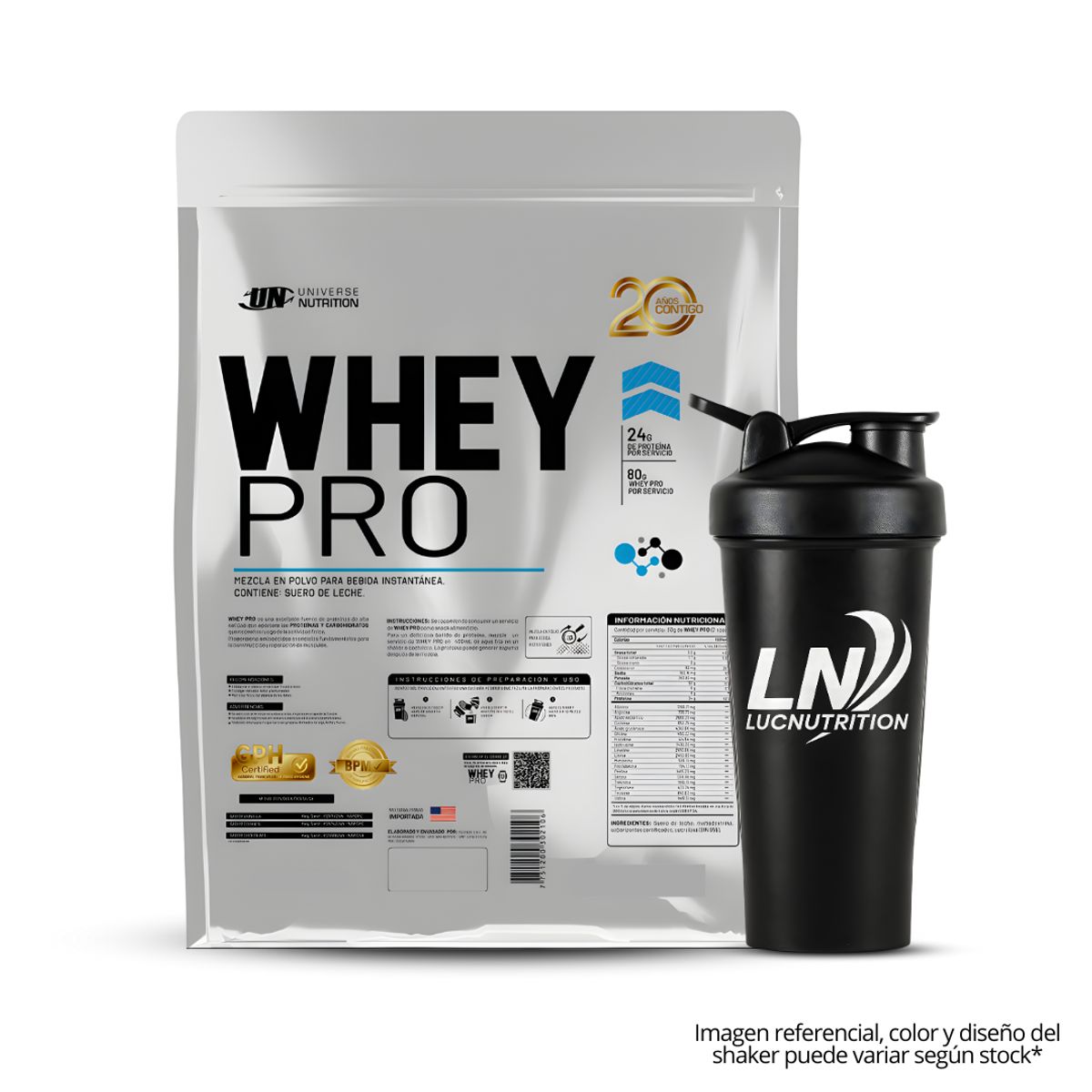 UNIVERSE NUTRITION - Whey Pro 3 kg Proteina - vainilla + shaker