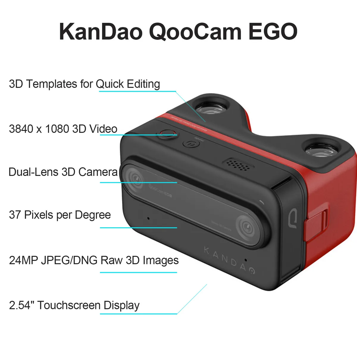KANDAO - Cámara 3D de vídeo espacial con espectador - KanDao EGO
