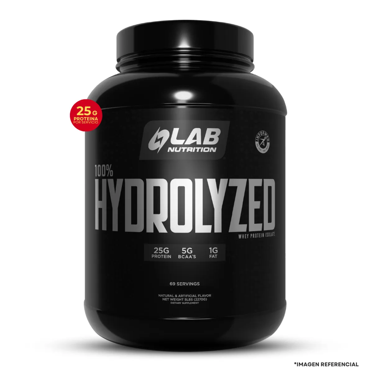 LAB NUTRITION USA - Proteína Lab Nutrition Isolate Hydrolizada 5 Lb Chocolate