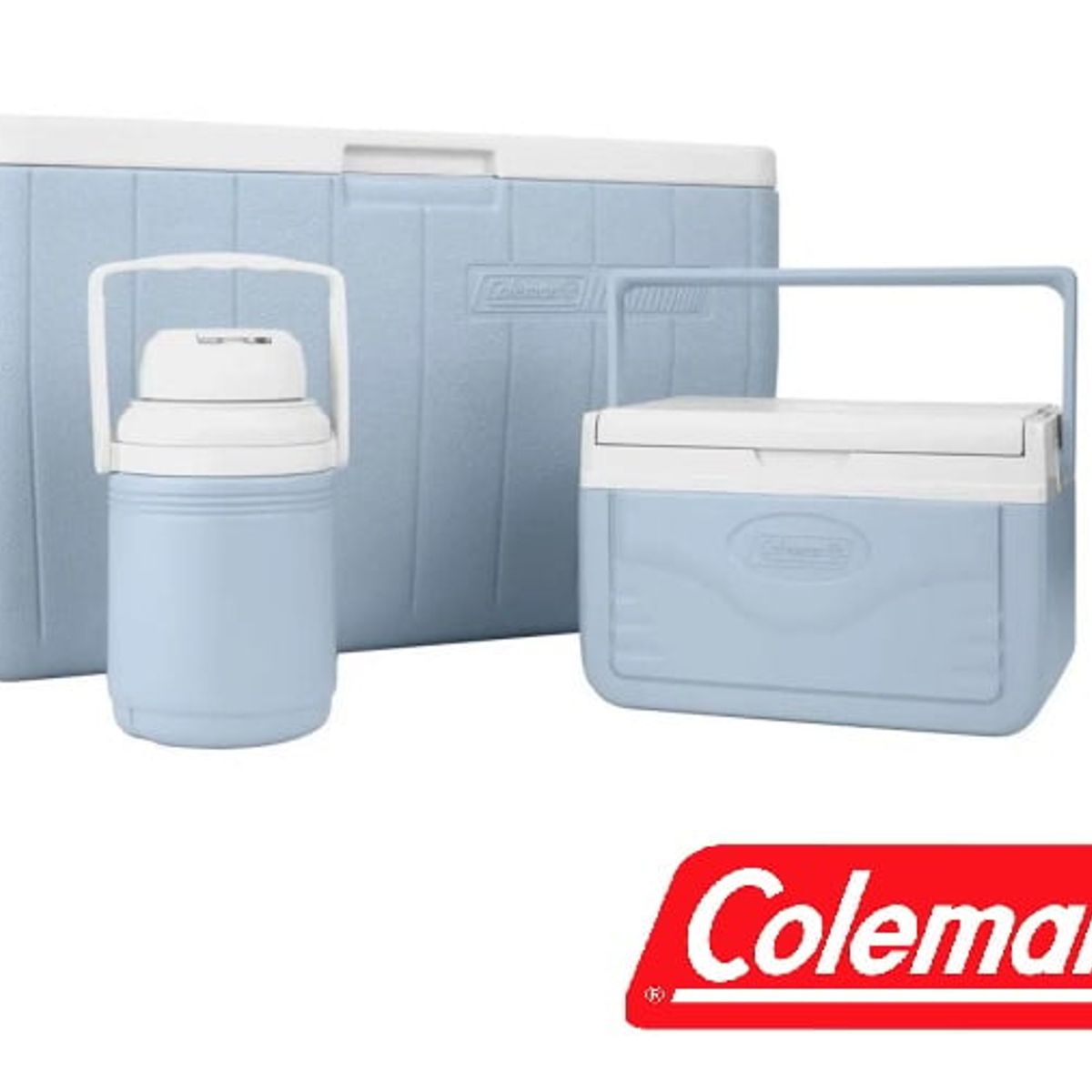 COLEMAN - Cooler Coleman Combo 48qt  5qt  botella pliquido Color Celeste
