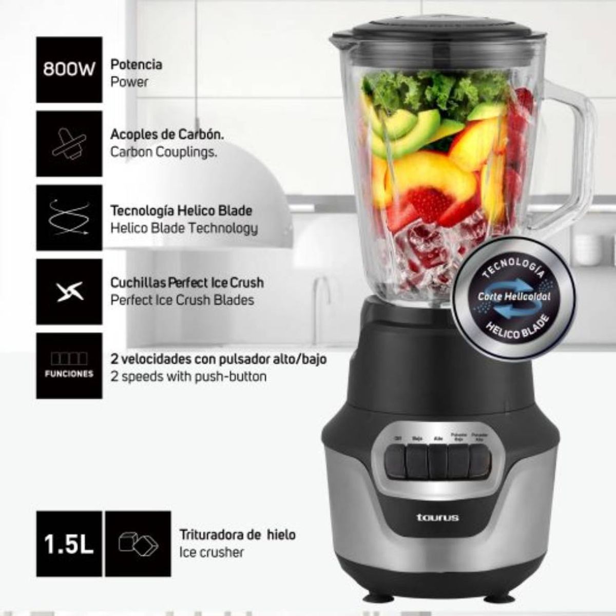 TAURUS - Licuadora Taurus Mod Perfect Push
