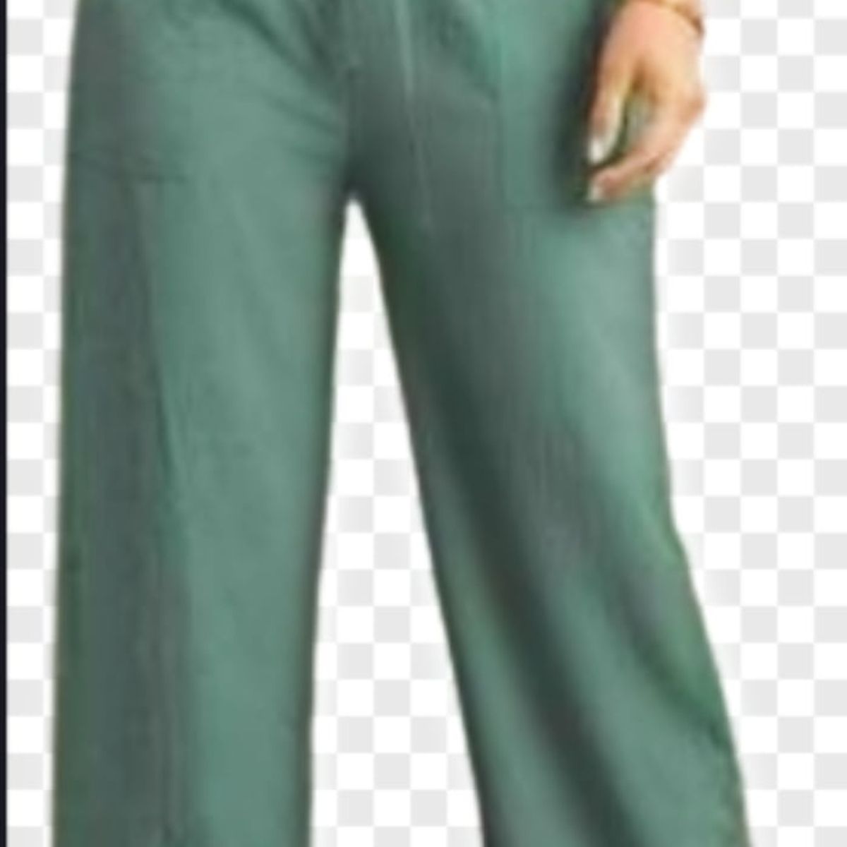 GENERICO - Pantalón palazzo lino para dama