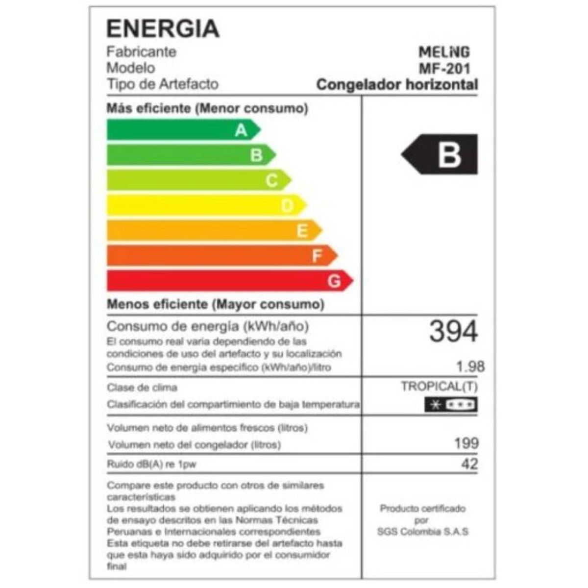 OSTER - Congeladora Oster 199L OS PCFME7001WE