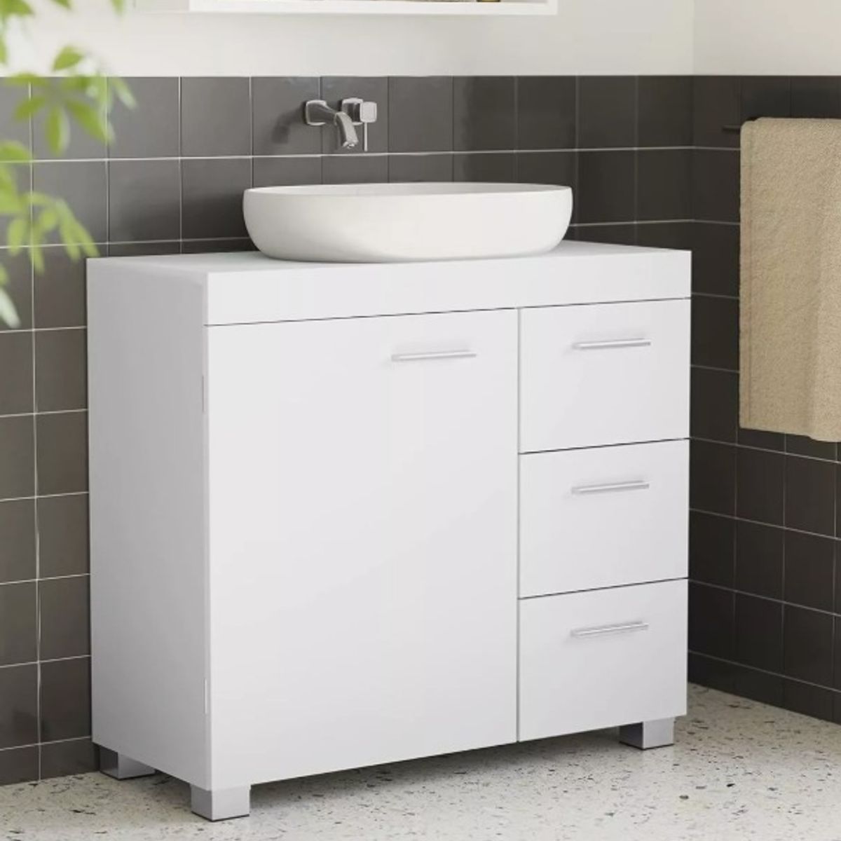 NACION MUEBLES - Gabinete moderno de 3 cajones NM