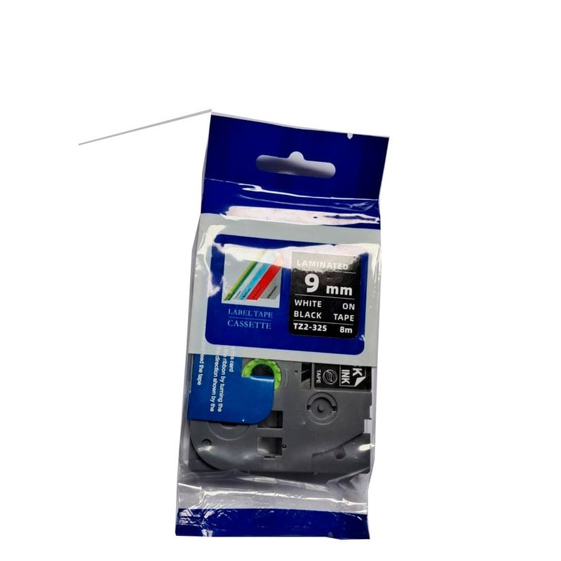 GENERICO - Tz2-325 Cinta Brother Compatible Fondo Negro 12mm x 8m Tze-325