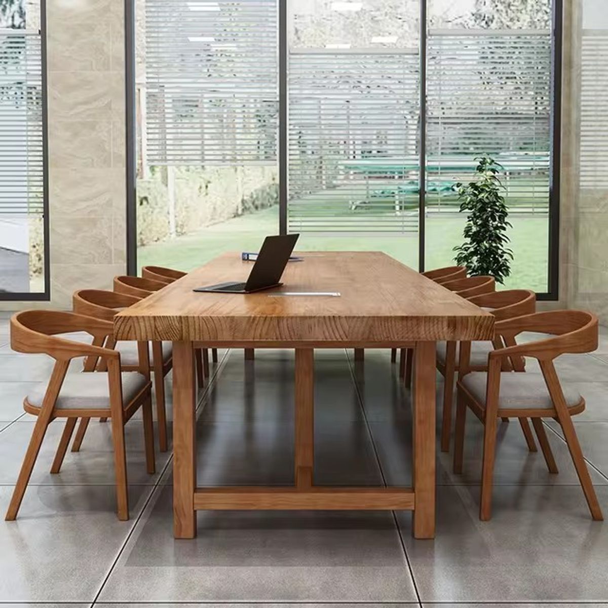 DMUEBLES - DM MESA CONFERENCIA PRIMU 300 CM + SILLONES - GRIS