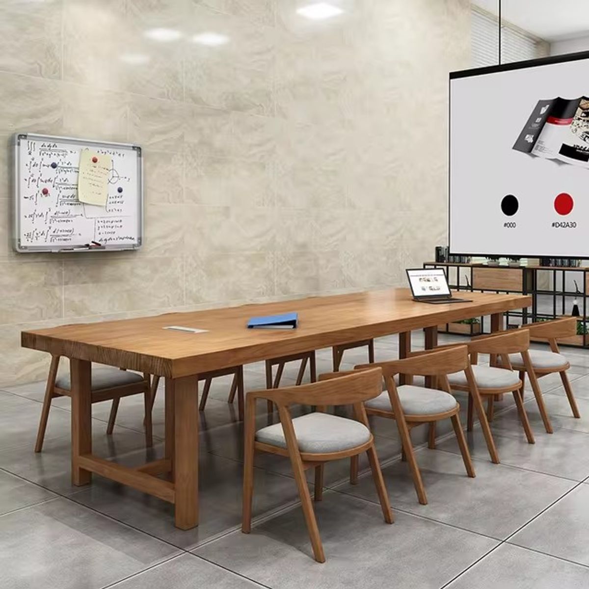 DMUEBLES - DM MESA CONFERENCIA PRIMU 300 CM + SILLONES - GRIS