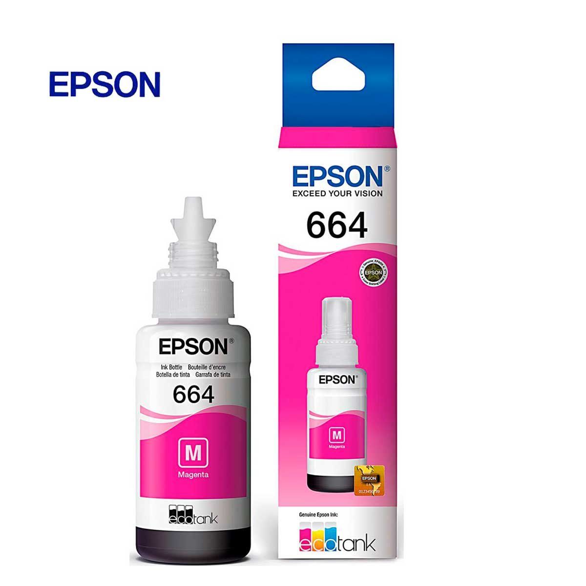 EPSON - Botella Tinta Epson T664320Al Magenta Para L200