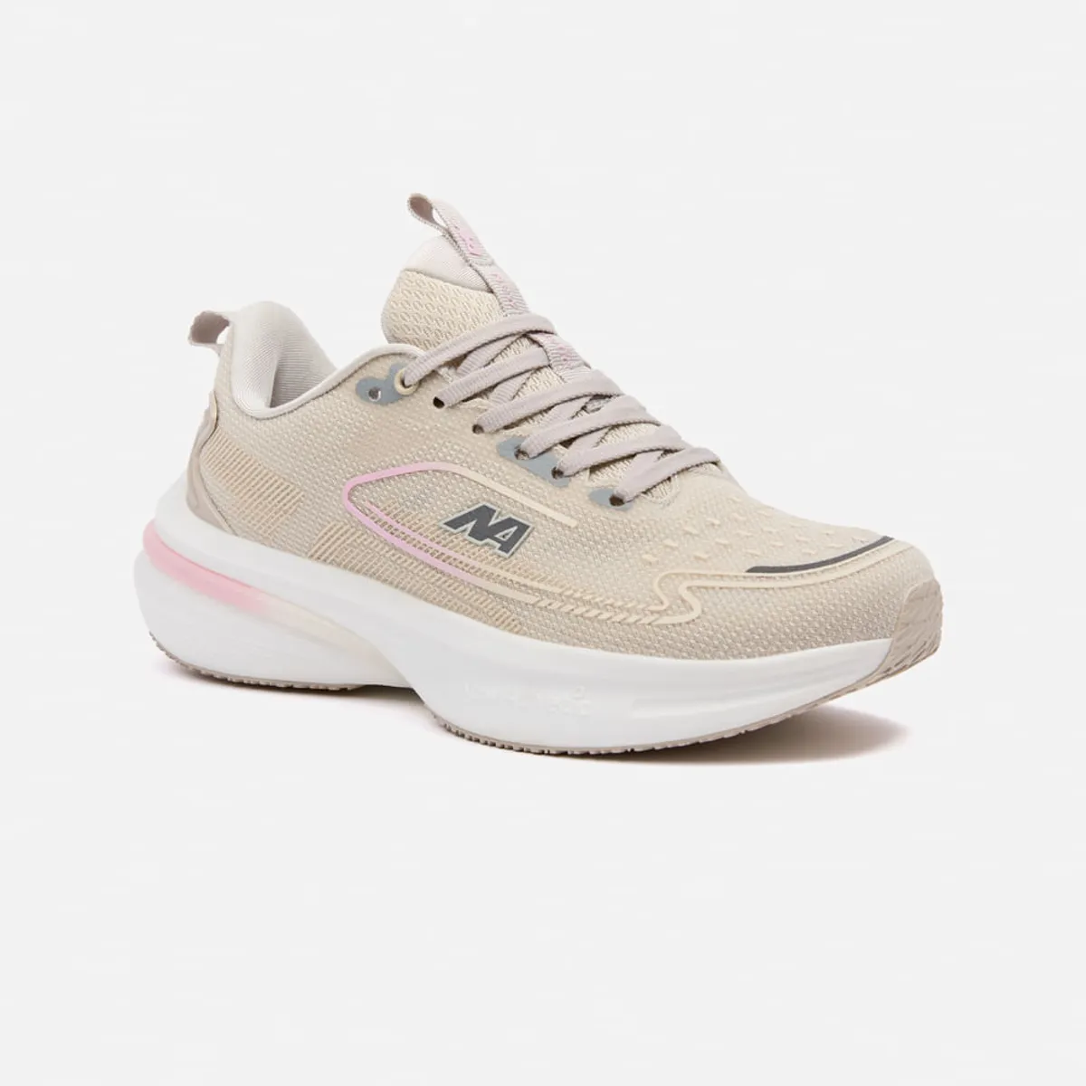 NEW ATHLETIC - Zapatillas New Athletic Running Spoom117 Beige Con Rosado Mujer