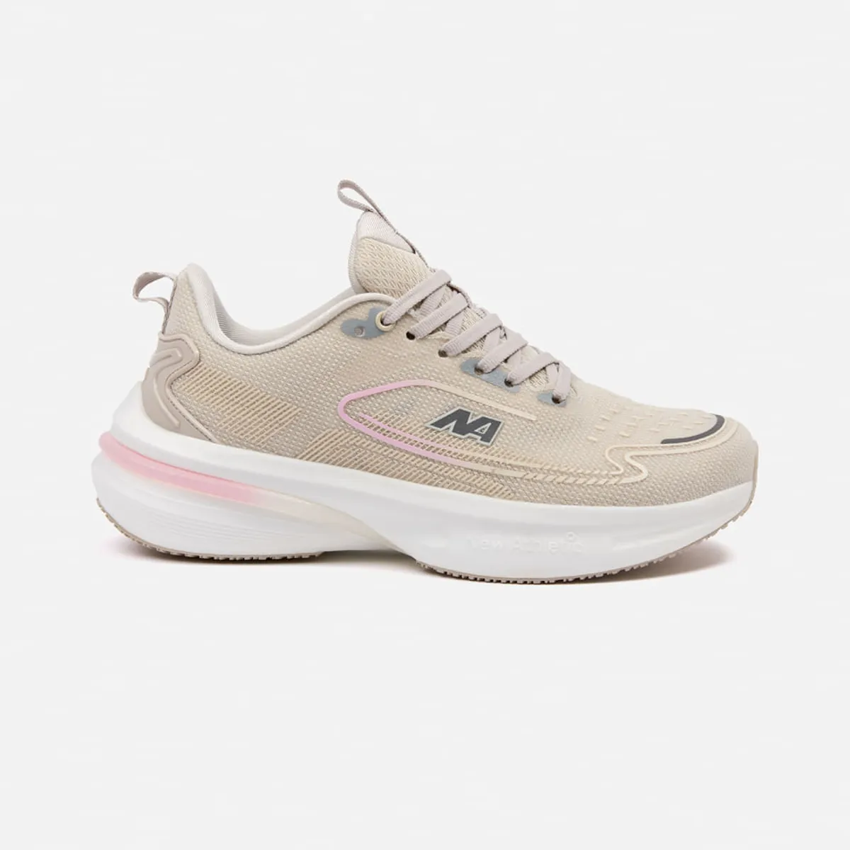 NEW ATHLETIC - Zapatillas New Athletic Running Spoom117 Beige Con Rosado Mujer