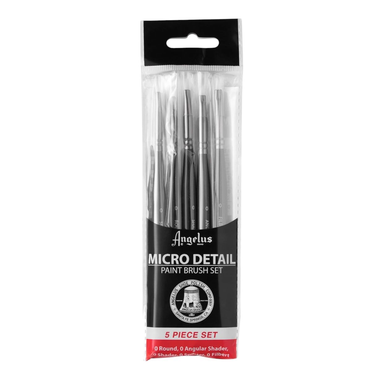 GENERICO - Angelus Juego de 5 Pinceles para Micro Detalles - 799-5-101