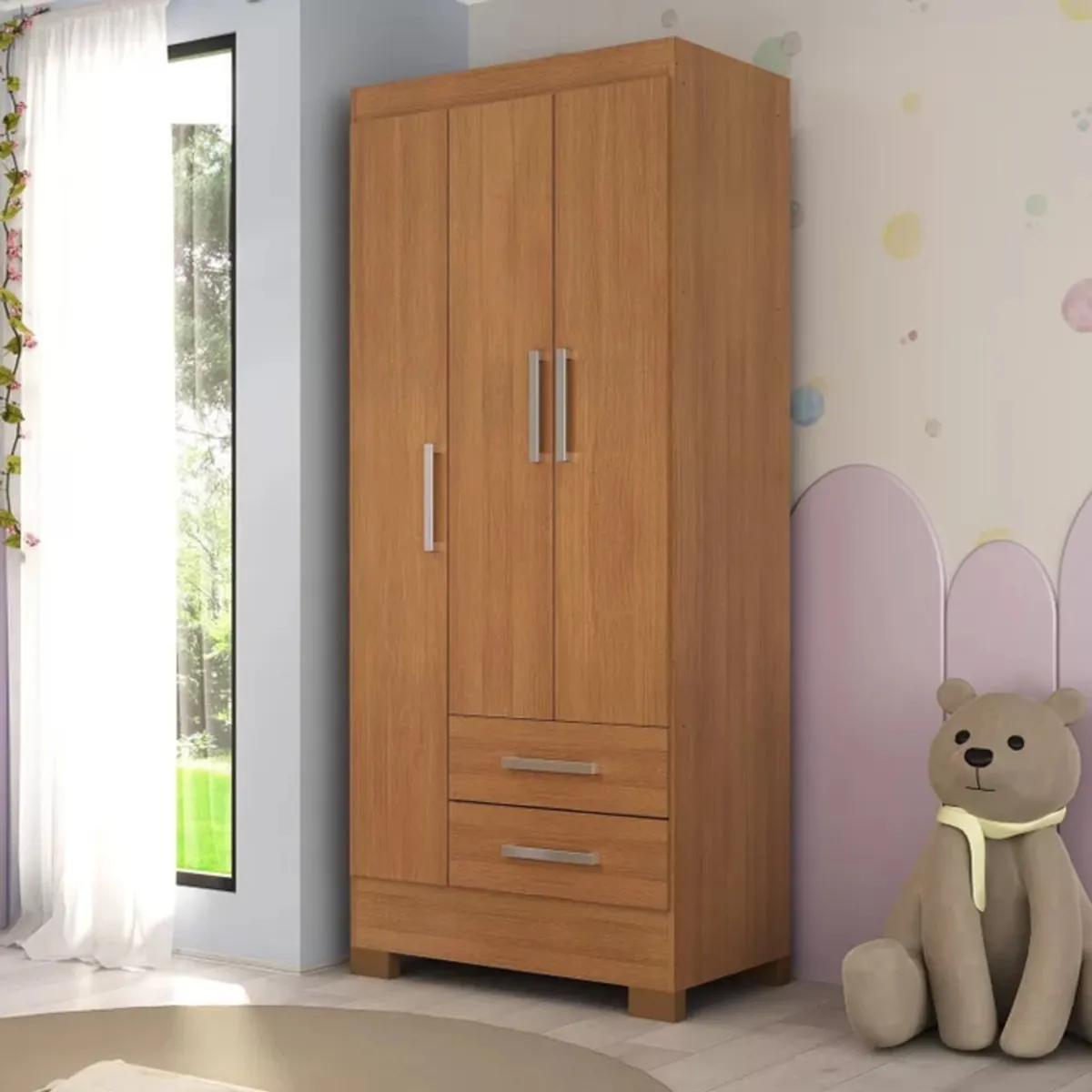 GENERICO - Ropero Moderno Margulus  Marrón R&R MUEBLES