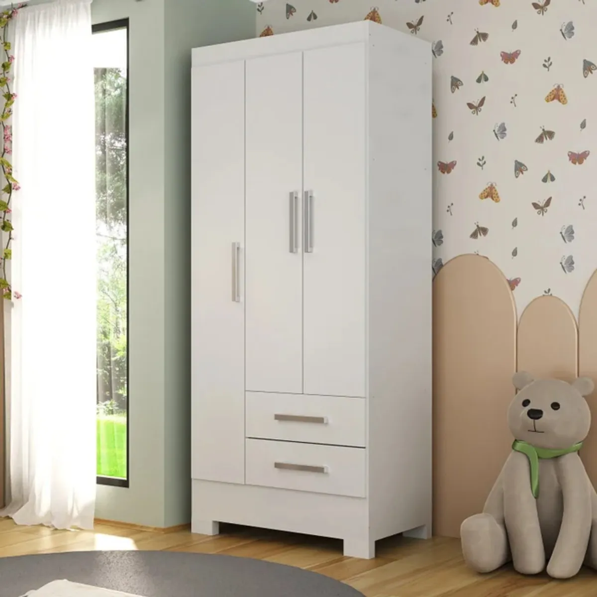 GENERICO - Ropero Moderno Margulus  Blanco R&R MUEBLES