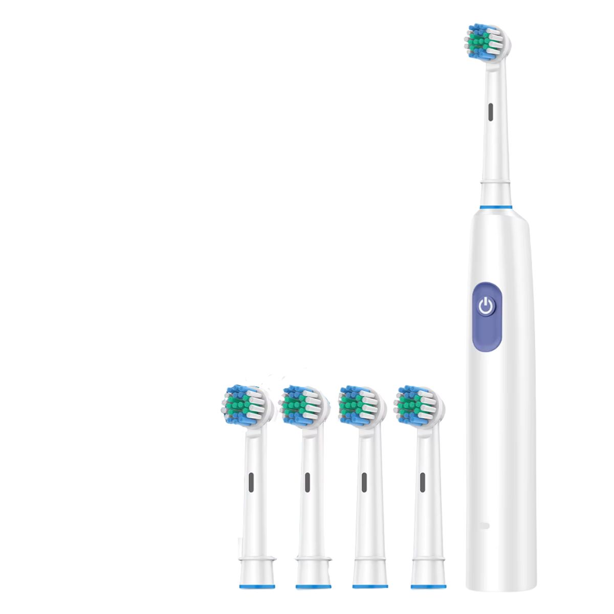 GENERICO - Cepillo de Dientes Eléctrico Giratorio Recargable Blanco