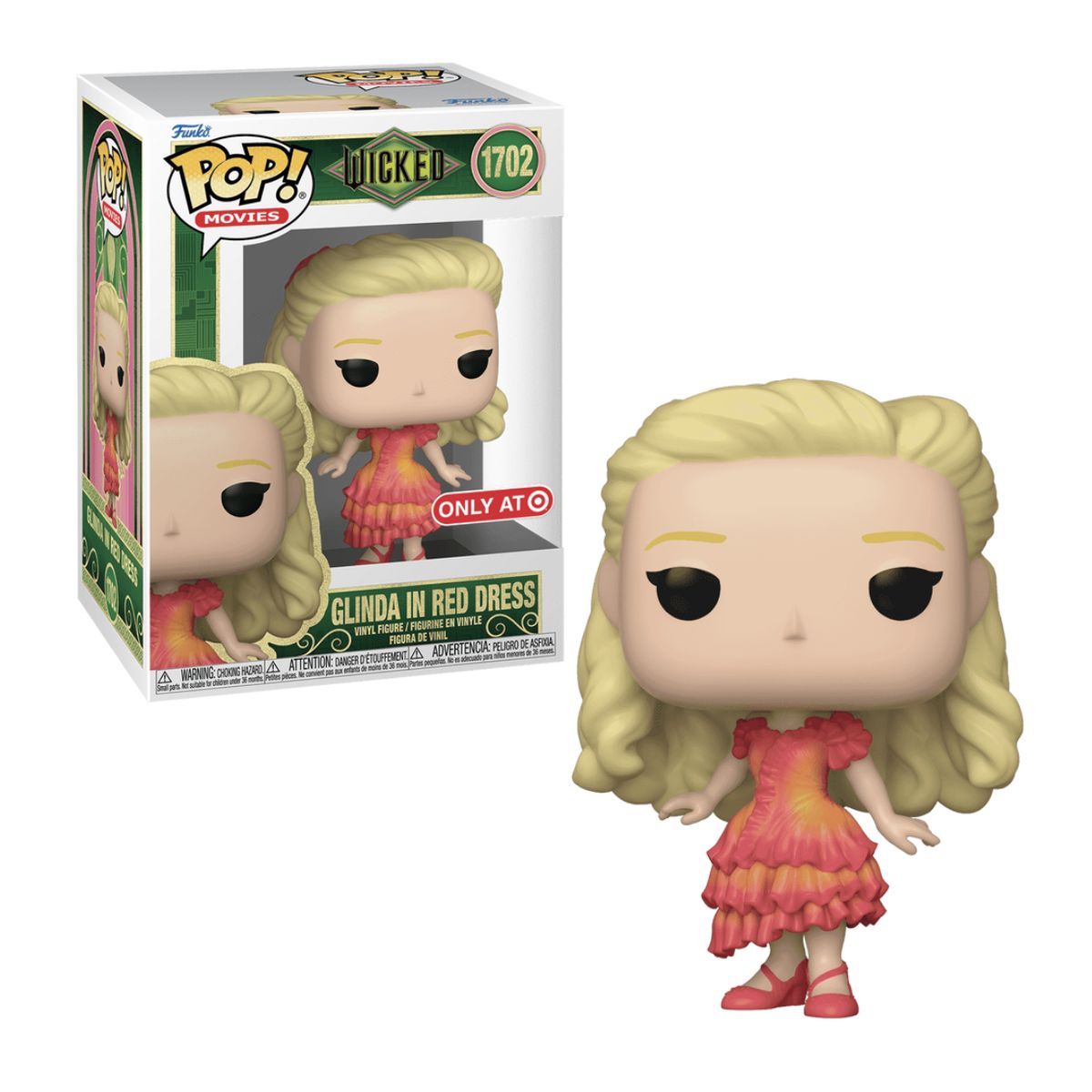 FUNKO - Glinda Vestido Rojo Funko Pop 1702 Wicked Exclusivo Original