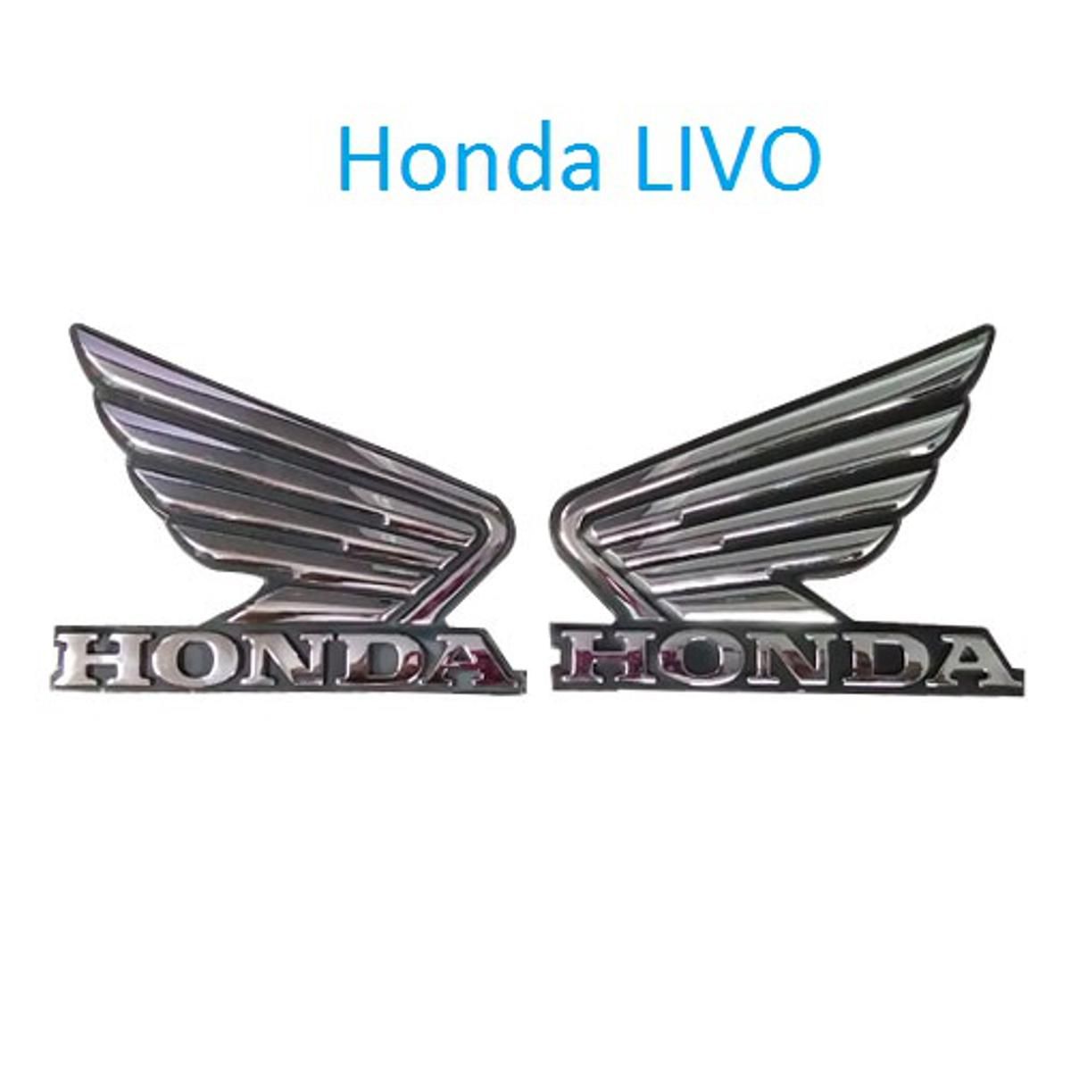 GENERICO - LOGO HONDA A1 3D PLATEADO PARA MOTOCICLETA