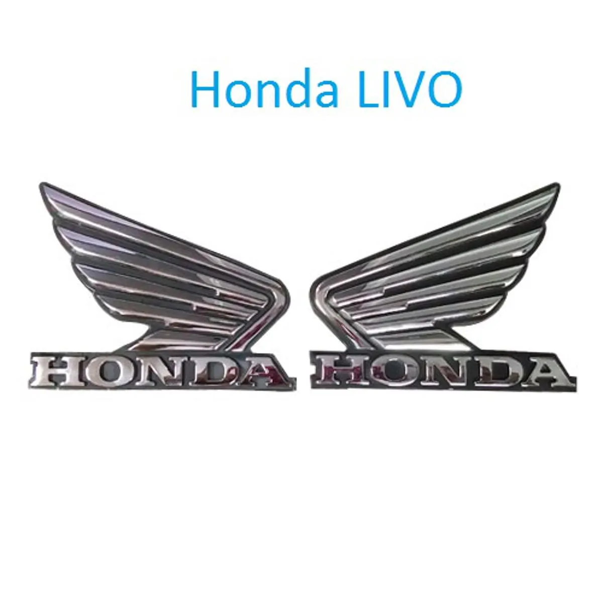 GENERICO - LOGO HONDA A1 3D PLATEADO PARA MOTOCICLETA