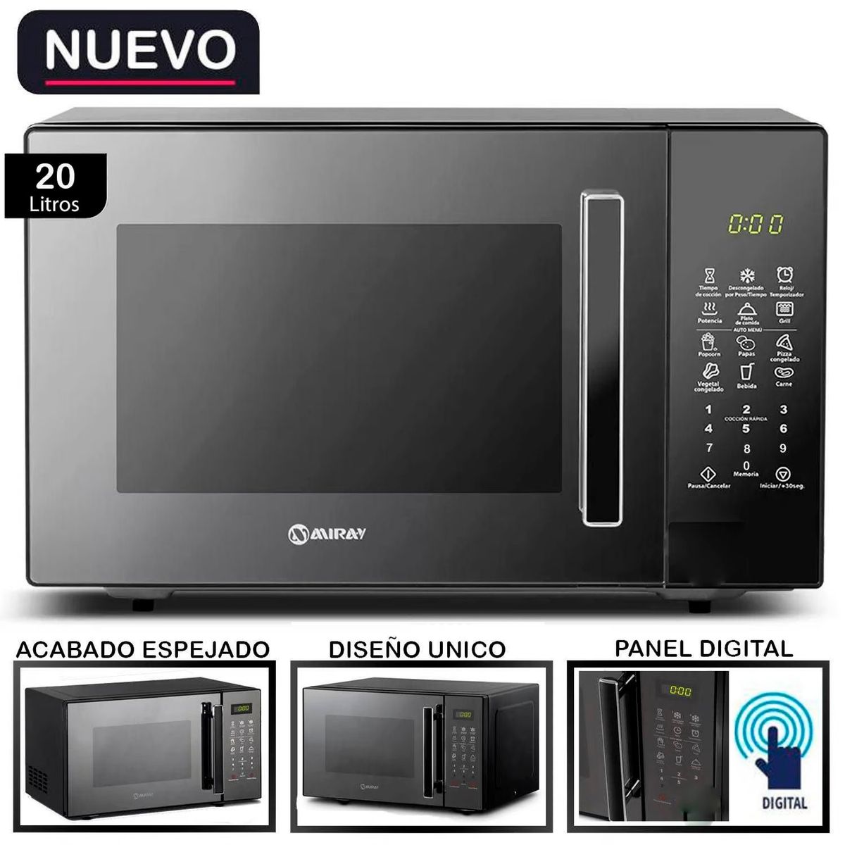 MIRAY - HORNO MICROONDAS MIRAY  20 L HMM-20N