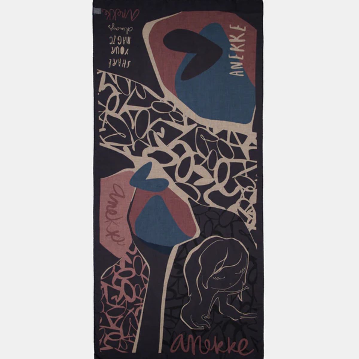 GENERICO - Pañuelo negro -Anekke Heartbeat