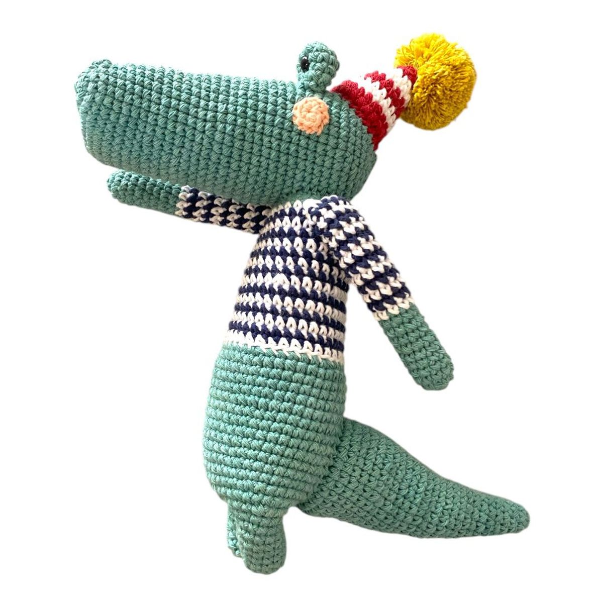 GENERICO - Peluche de Apego, Amigurumi  Cocodrilo.