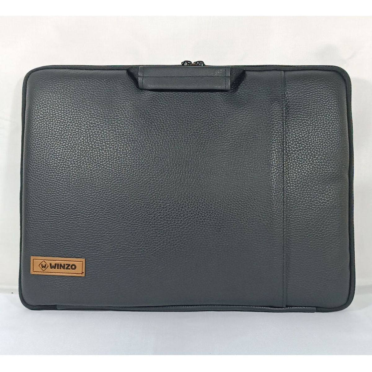 GENERICO - FUNDA PARA LAPTOP DE 15 PULGADAS CUERINA NEGRO CON DOBLE CIERRE