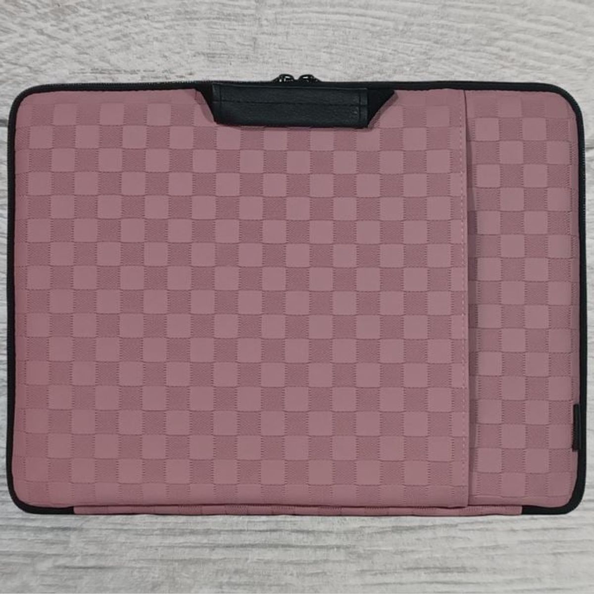 GENERICO - FUNDA PARA LAPTOP DE 15 PULGADAS DISEÑO ROSA CON DOBLE CIERRE