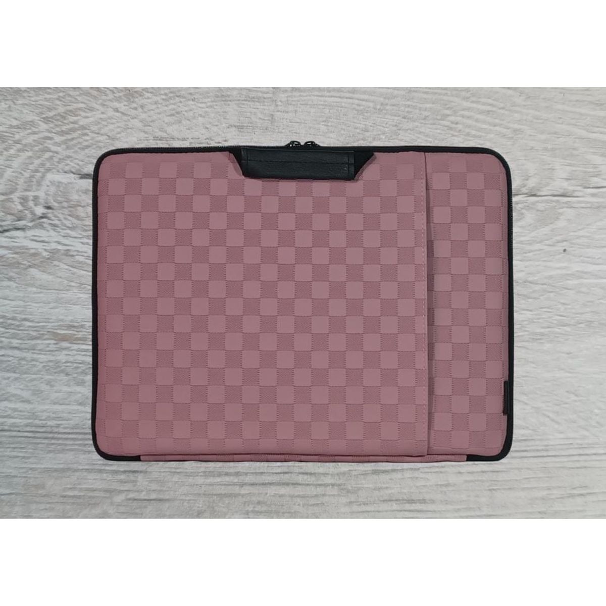GENERICO - FUNDA PARA LAPTOP DE 15 PULGADAS DISEÑO ROSA CON DOBLE CIERRE