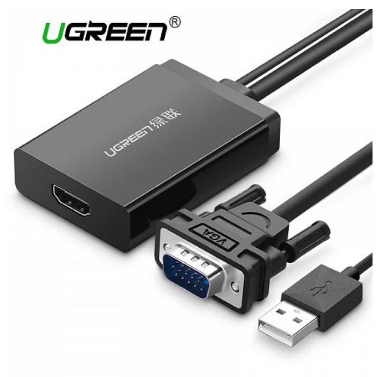 UGREEN - ADAPTADOR VGA+USB A HDMI CONVERTER UGREEN
