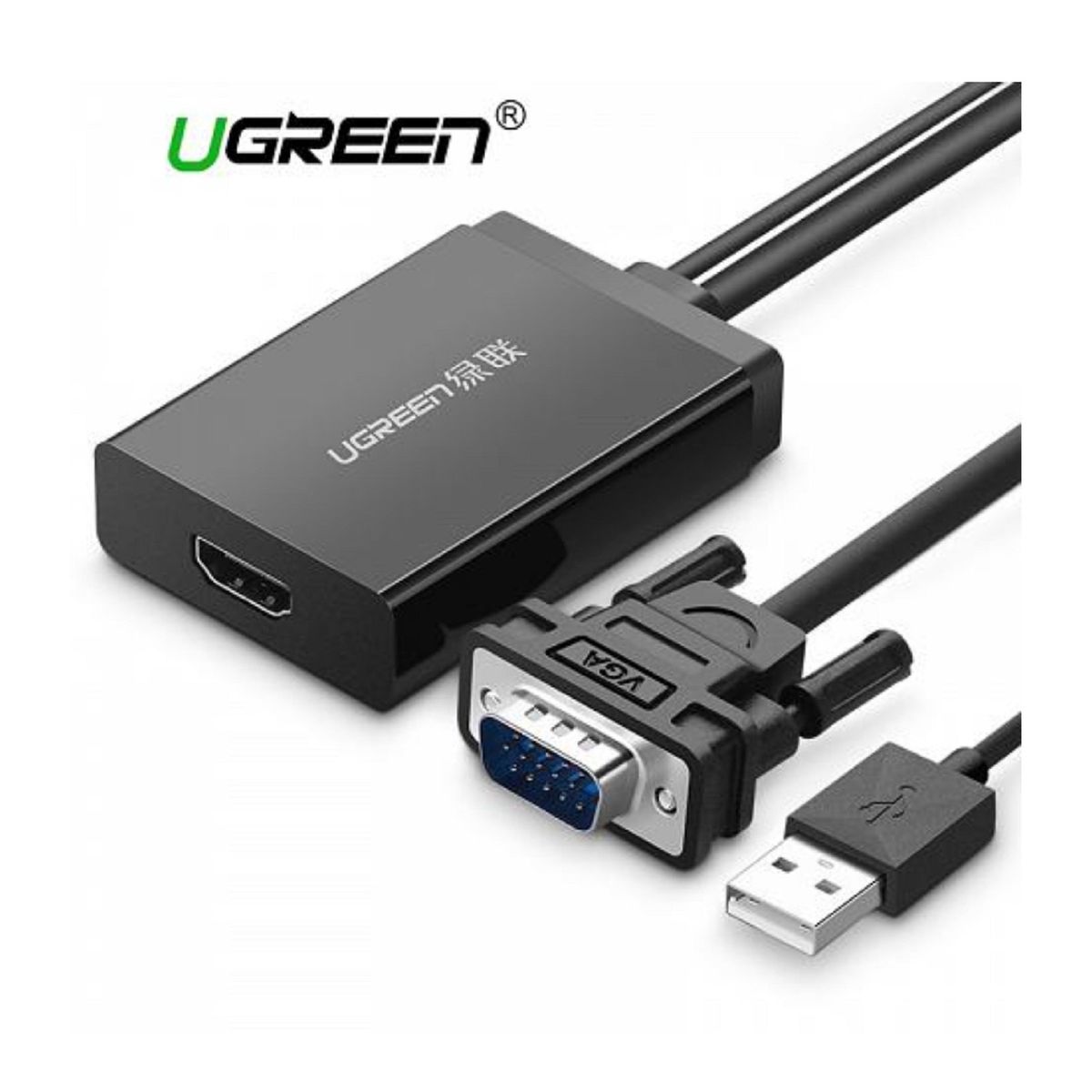UGREEN - ADAPTADOR VGA+USB A HDMI CONVERTER UGREEN