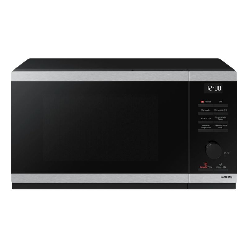 SAMSUNG - Horno Microondas Samsung MG23DG4524ATPE 23L Negro Acero Inox con Grill