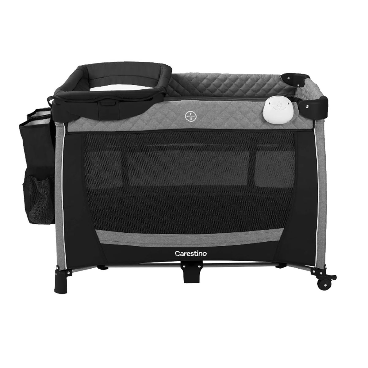 CARESTINO - Cuna Corral Plegable «GENOVA» Negro