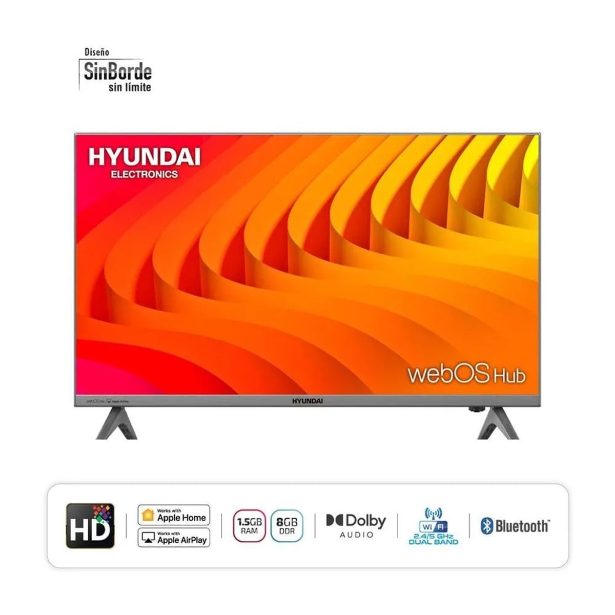 HYUNDAI - Televisor HYUNDAI 32” LED Smart TV HD HYLED3256WiM